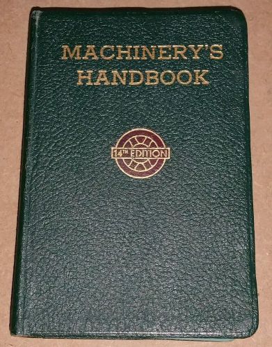 Vintage Machinery&#039;s Handbook 14th ed. Toolbox Edition w/Thumb Index very nice!