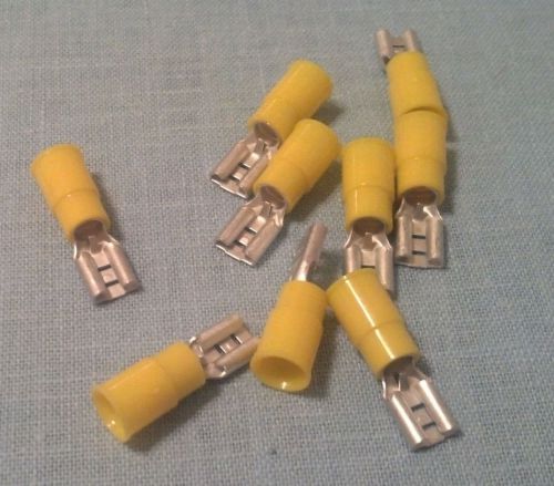 **Qty 791** .250 SPADE INSULATED 12/10  YELLOW FEMALE CONNECTOR