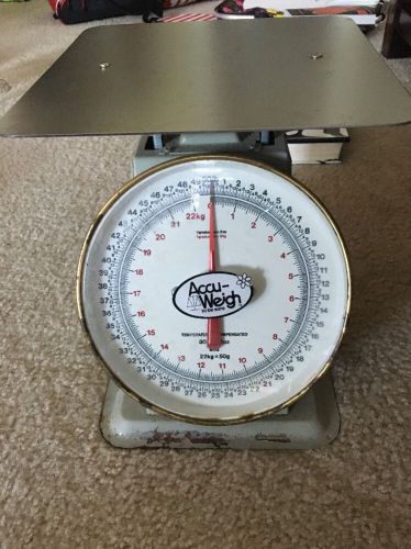 Yamato Accu-Weigh Model Mechanical Dial Scale 50lb X 2oz And 22kg X 50g