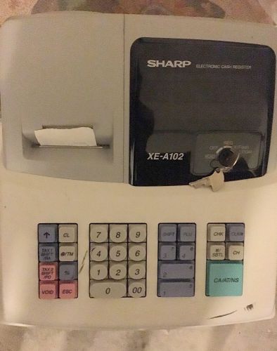Sharp xea102 cash register with led display (with keys) for sale