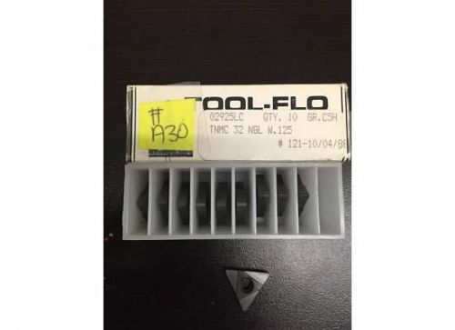 Tool Flo Carbide Inserts 02925LC TNMC 32 NGL W.125 #a30