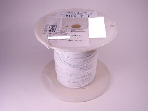 M22759/11-24-9 Carlisle Extruded PTFE Hookup Wire 24AWG White 19X36 180&#039; Partial