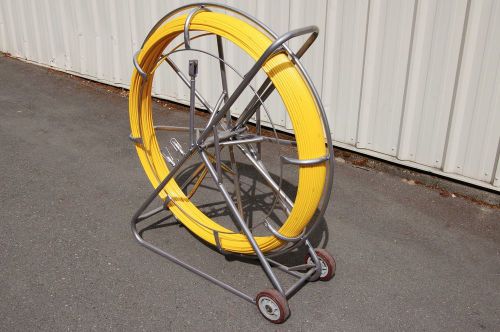 New- 10mm x 490&#039; duct rodder fish tape fiberglass wire cable rod fishtape puller for sale