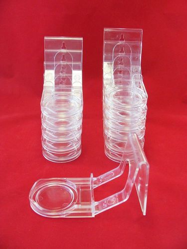 6-PC CLEAR ACRYLIC DISPLAY LOT CUP &amp; SAUCER HOLDER STAND CHRIS-CAD CANADA