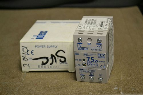 *New* Idec PS5R-A12 7.5W / 12VDC Din Rail Mounted Power Supply