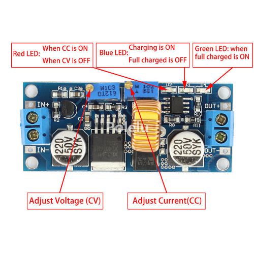 5a dc-dc 4-38v to 1.25-36v cc cv volt step down module led drive battery charger for sale