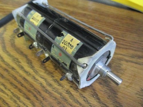 Paired Beckman Helipot Potentiometer Model A 20000 Ohm Linearity .1%