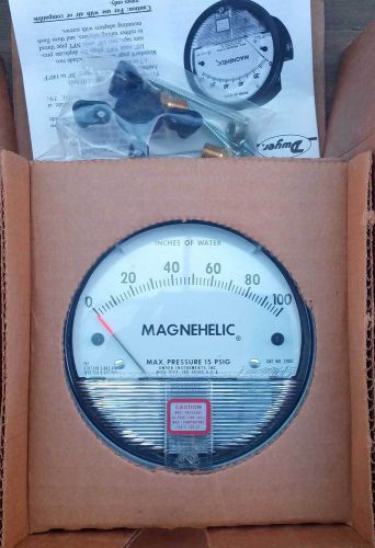 Dwyer 2100 Magnehelic Pressure Gauge 0 - 100 in H2O NEW