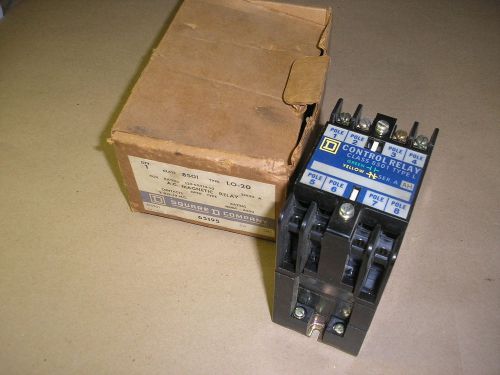 SQUARE D L0-20 AC MAGNETIC RELAY, NEW OLD STOCK