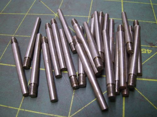 (25) threaded taper dowel pins #1 x 1 1/2&#034; large end dia 0.172 8-32 thrds#52236 for sale