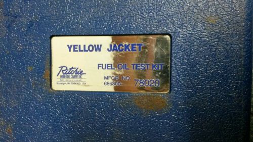 Yellow Jacket 78020 Fuel Oil Test Kit 30&#034; 0-150 lb. scale 12&#034; hose, fittings NEW