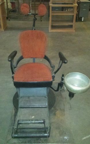 Antique Early 1900&#039;s Cast Iron Ritter Dental/Tattoo/Barber/Piercing Chair