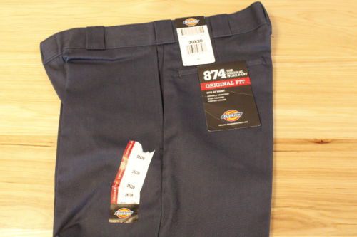 DICKIES 874NV-30x30 Work Pants,Poly/Cotton Twill,Navy,30x30 ~Free Shipping~