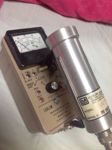 Ludlum Model 14C Geiger Counter 2 Probe, Dosimeter, Full Calibration By Eberline