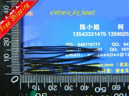 100pcs Black double tinning line (length 45mm) Diameter1.5MM  cable #CI502