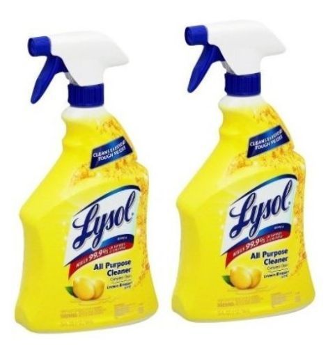 Lysol All-Purpose Cleaner Trigger, Lemon Breeze Scent, 32 fl oz (2 Pack)