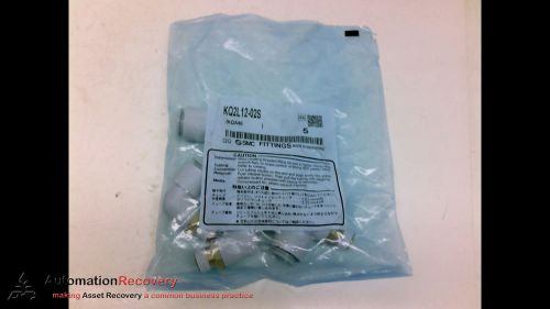 SMC KQ2L12-02S - PACK OF 5 - FITTINGS, MALE ELBOW, 1.0MPA,, NEW