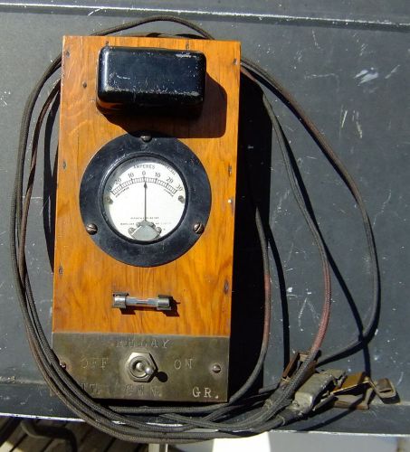 1937 Hand Made Weston Electrical Instrument Co. Battery Tester