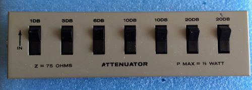 75? VARIABLE SWITCHED COAXIAL ATTENUATOR