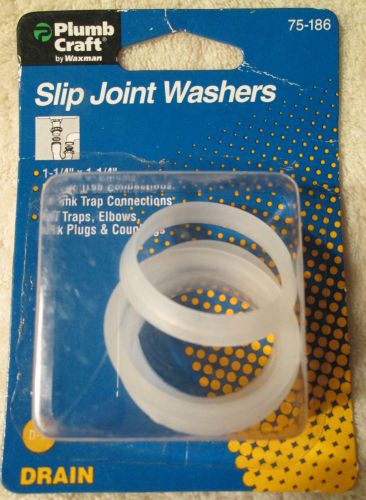 Plumb Craft Slip Joint Washers Drain 1 1/4&#034; 75-186 D-15 prevents water leaks NEW