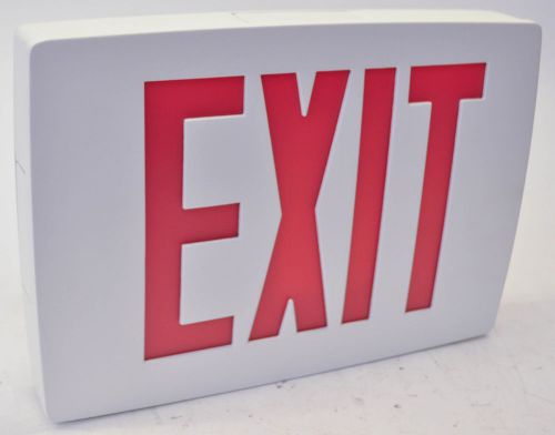Lithonia lqcw1reln die cast led exit sign brushed aluminum background for sale