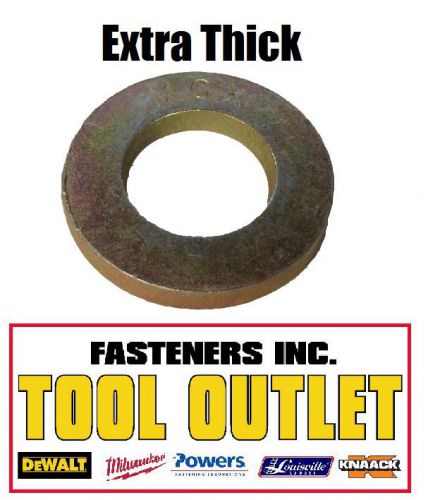 (qty 400) 1/4&#034; extra thick flat washers sae grade 8 hardened washer mcx mil-carb for sale