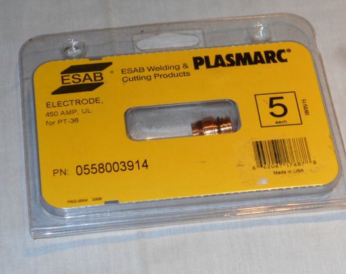 5 Pieces ESAB Welding &amp; Cutting PLASMARC Electrodes for PT-36 0558003914
