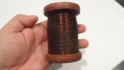 Antique copper wire on wooden spool westinghouse magnet wire for sale