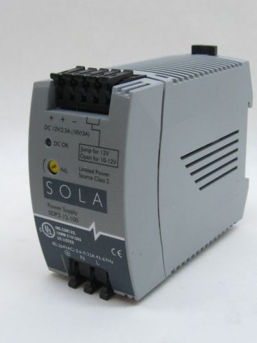 Sola sdp2-12-100 power supply 85-264 vac input 10-12 vdc output for sale