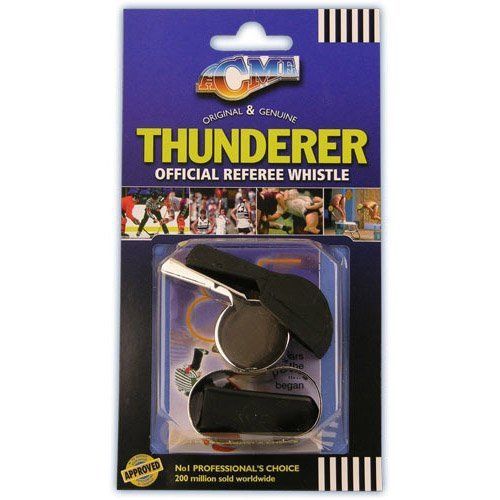 New acme thunderer finger grip metal whistle nickel plated 477 58.5 large for sale
