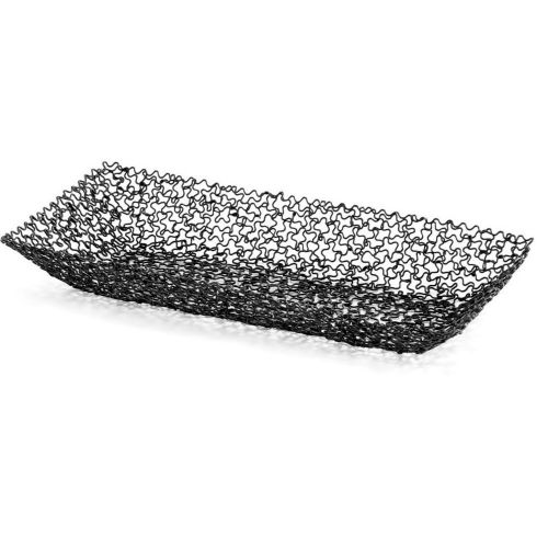 TableCraft BK37309 Boucle Collection 12-1/2&#034; Black Basket