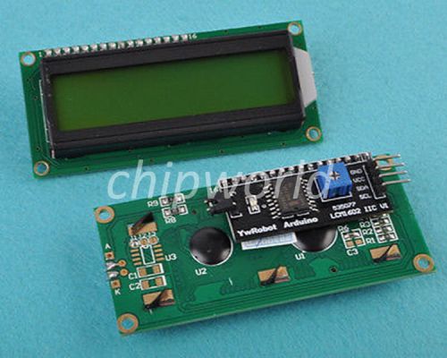 IIC/I2C/TWI Serial interface 1602 yellow LCD Display Module for ARDUINO new