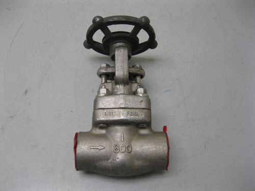 1&#034; 800# davis ss socket weld 8gaw3m4 gate valve new l15 (1836) for sale