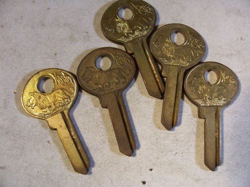 5 keys  old  vintage org    master padlock  m2  key blank   uncut for sale