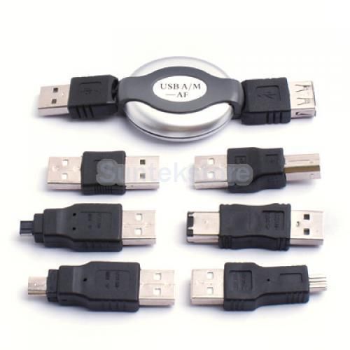 6 in 1 USB Travel Adapters Cable Set Kit  for Firewire IEEE 1394 PC Laptop
