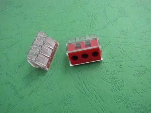 NEW 5PCS WAGO 6 WIRE ELECTRIC PUSH CONNECTOR TERMINAL BLOCK