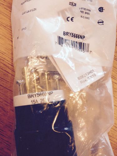 Bryant BRY5666NP 15A / 250V NEMA 6-15P 2pole 3 wire grounding NEW IN PACKAGE