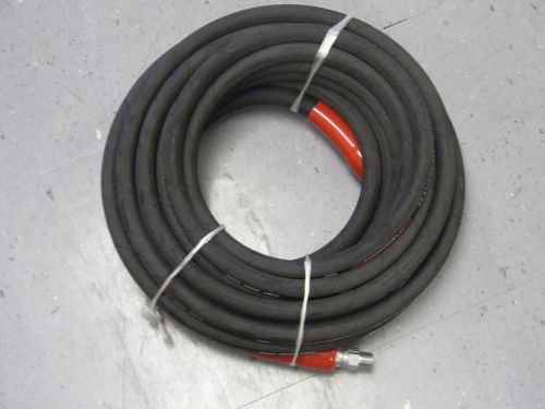 3/8&#034; x 50&#039; Black Commercial Pressure Washer Hose 4785 PSI 180°F (Cold Water)