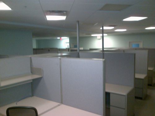 1 lot of (60)  6x6 steelcase cubicles for sale