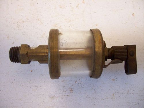 Vintage Antique Brass Hit and Miss Engine Oiler detroit lubicator 109 old part