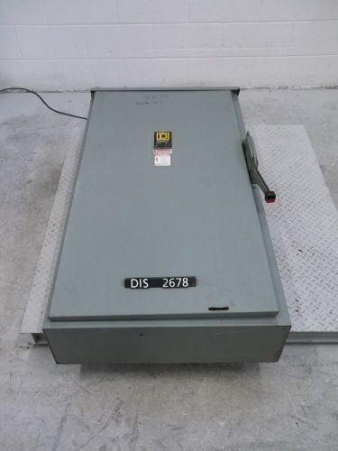 Square d 600 volt 400 amp fused disconnect (dis2678) for sale