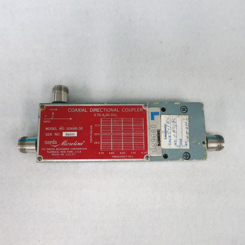 Narda Microline 3044B 30 3.70 - 8.30 GHz Coaxial Directional Coupler