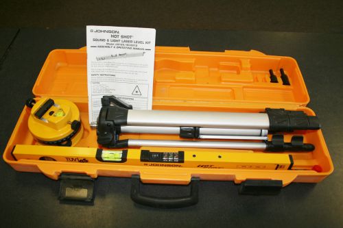 Johnson ##9105/40-0910 hot shot sound &amp; light laser level kit - exc cond!!! for sale