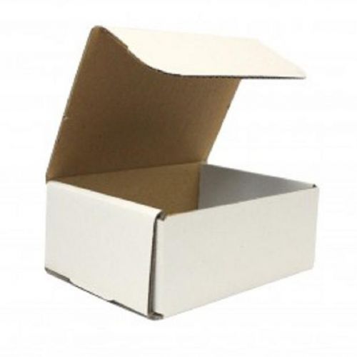 White corrugated cardboard shipping boxes mailers 10&#034; x 6&#034; x 3&#034; (bundle of 50) for sale