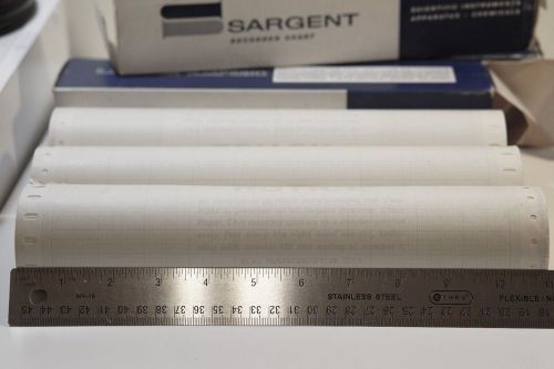 3 Rolls of Sargent Recorder Charts S-72166 Paper