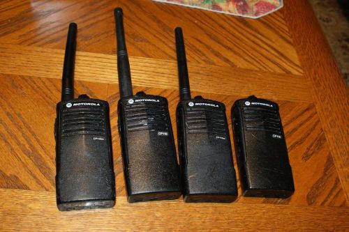 4 MOTOROLA (2)CP110 and (2) CP110M RADIOS