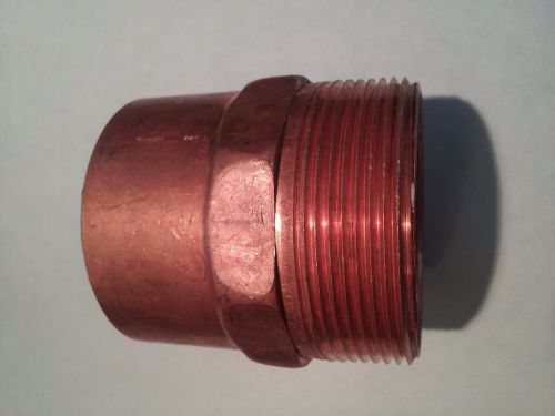 2&#034; copper x male adapter, copper fitting, copper pipe for sale