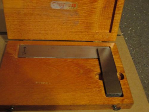 Starrett No 20 6 Inch Precision Square in Wooden Box