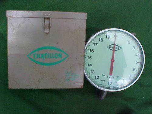 Chatillon WT-10 Hanging  Scale 2000 x 10Lb Labatory Testing Scale EX COND