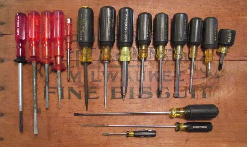 Klein Tools Screwdriver Lot ~ quick wedge 11 in 1 19404 611 60119542 602 603 630
